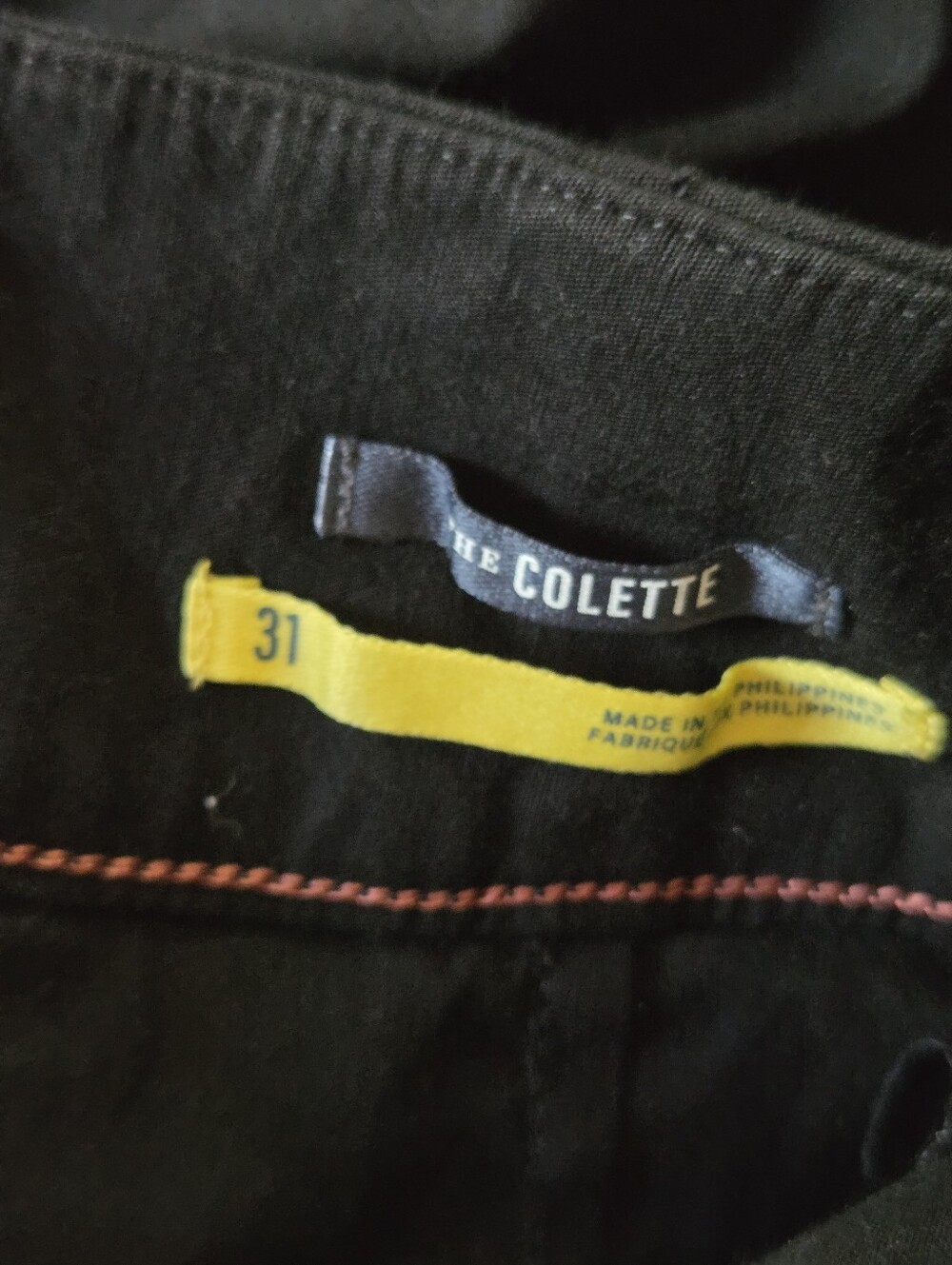 Anthropologie Black Wide-Leg Chinos - Picture 5 of 5
